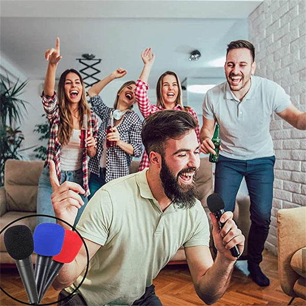 20 Pcs Handheld Stage Microphone Karaoke Windscreen Sponge Foam Mic Shield Cover