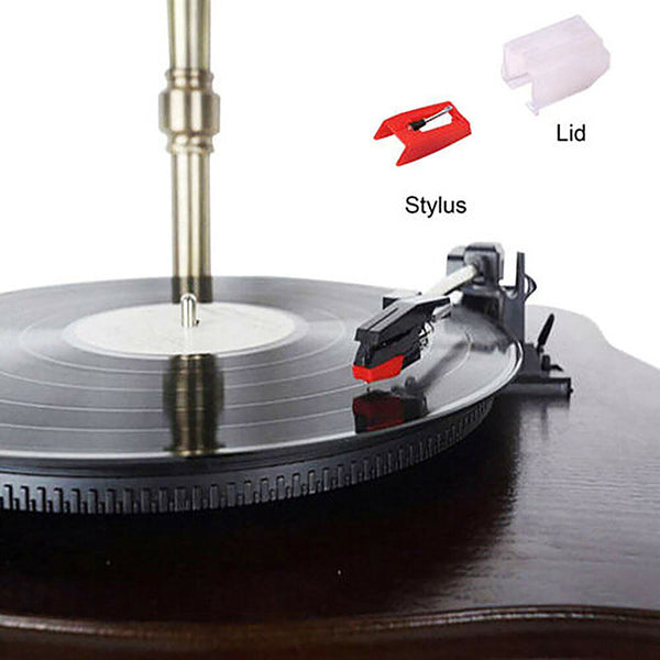 6Pcs Record Player Turntable Phonograph Replacement Stylus Needles Tool Set Red - Lets Party