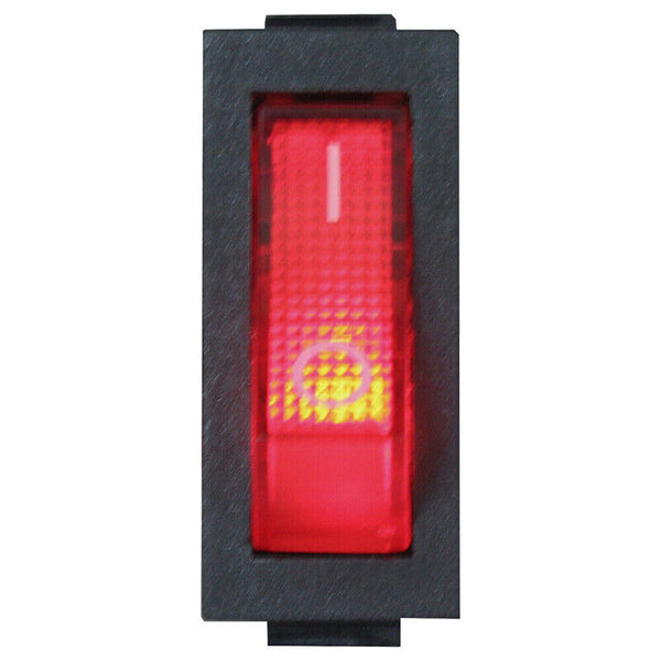 2x Ultra Mini ROCKER TOGGLE SWITCH ON-OFF - Red LED Full Illuminated AU