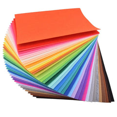 10 x Handicraft A4 Sheet Felt Fabric Crafting 1mm thick sewing Glue Scrapbooking