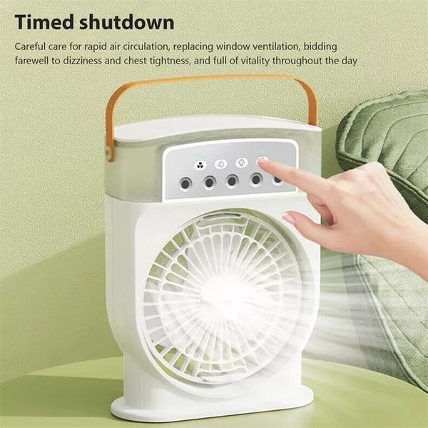3 Speed Desk Misting Fan Spray Water Mist Fan Nightlights with 600ML Water Tank