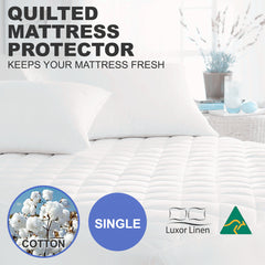 Mattress Topper – Fitted Cotton Quilted Underlay Protector