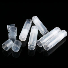 Lip Balm Containers – Empty 5g Clear Tubes with Caps for DIY Balms