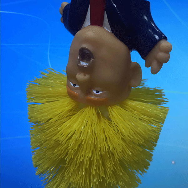 Donald Trump Toilet Brush Bowl Gag Gift Hand Made Home Cleaner Brush Gift Toy AU