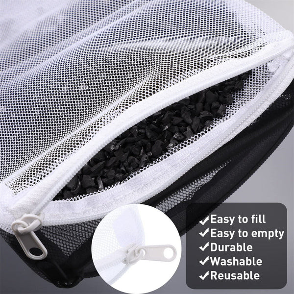 20Pcs Aquarium Filter Bags Fish Tank Bio Ball Media Mesh Storage Bag with Zipper