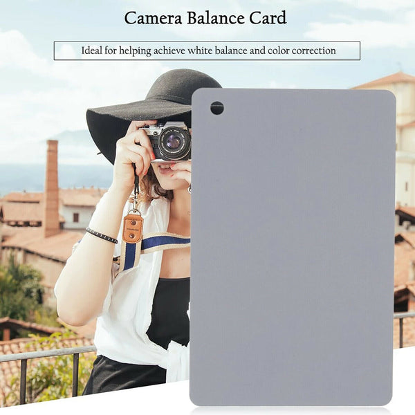 1Set White Balance Card 18% Grey/White/Black Exposure Digital Focusing Screen AU