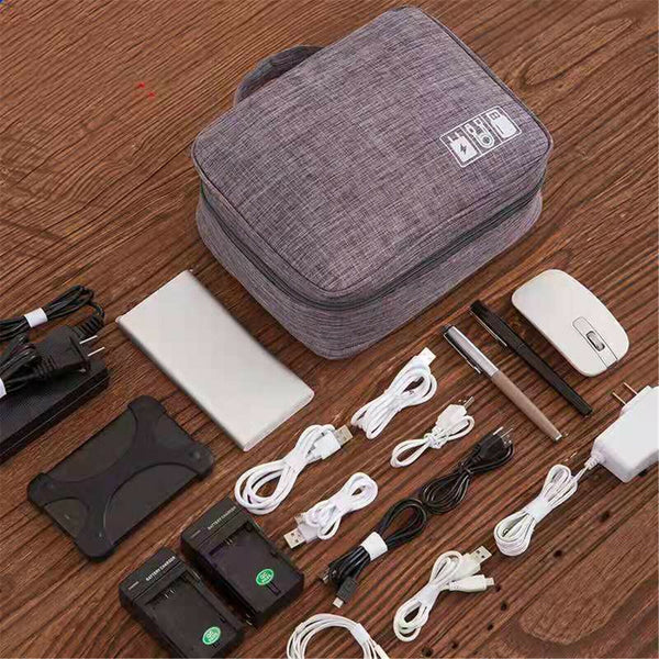 New Electronic Accessories USB Travel Case Storage Charger Cable Organizer Bag