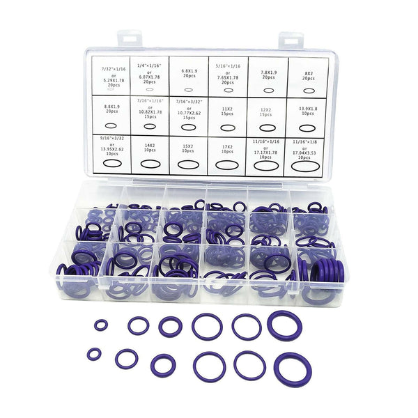 270Pcs Rubber Seal O-Ring Washer Gasket Assortment Kit Hydraulics Air Gas Oil AU