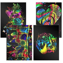 Scratch Art – Rainbow Scratch Paper Kids Craft Set