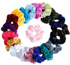 24Pcs Women Hair Scrunchies Velvet Elastic Bands Scrunchy Hair Band Australia Au
