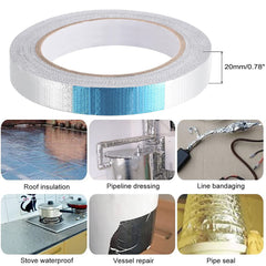 2M Aluminium Foil Adhesive Sealing Tape Heating Duct Silver Repairs WaterProof