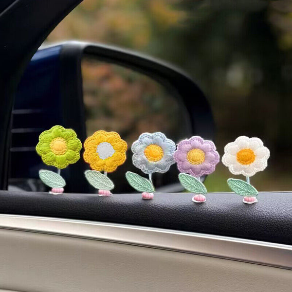 Fashion Car Dashboard Shaking Head Plant Flower Ornaments Automobile Decoration