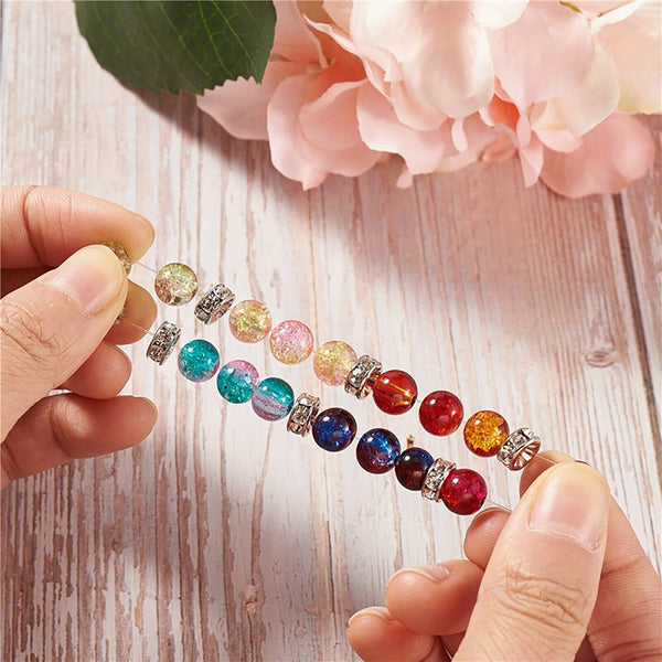 2 Rolls Super Strong Stretch Elastic Cord String Bead Beading Jewelry Bracelet - Lets Party