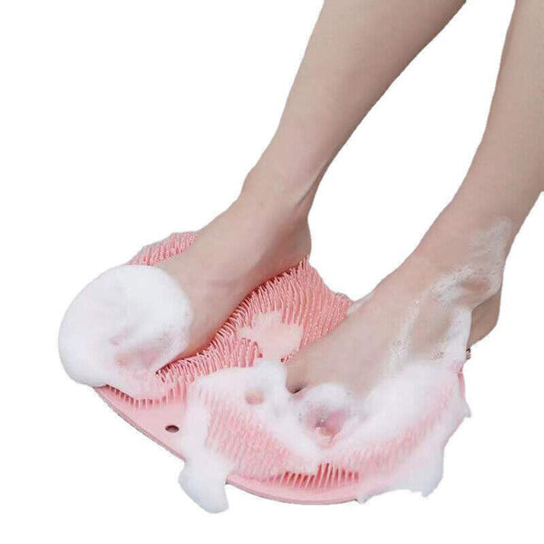 Exfoliating Foot Back Scrubber Silicone Massager Pad Bath Shower Cleaning Mat AU