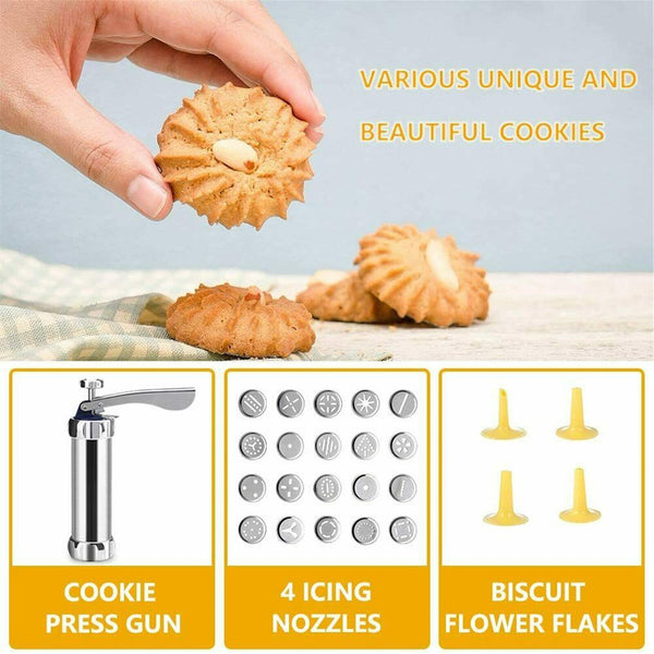 Biscuit Cookie Making Set Cake Maker Press Dough Cakes Decorating Kitchen Tool