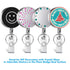 2X Heavy Duty Large Retractable Key Chain Steel Wire Badge Holder ID Card Holder