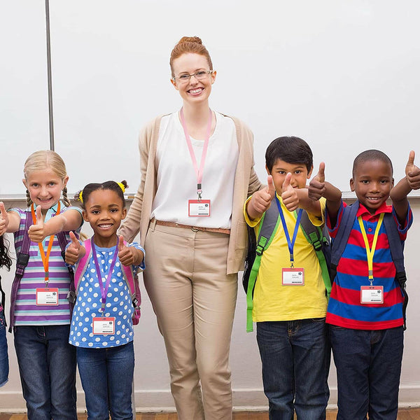 20pcs Lanyard Name Tag ID Badge Card Key Holder Clip Ring Case Pocket Neck Strap