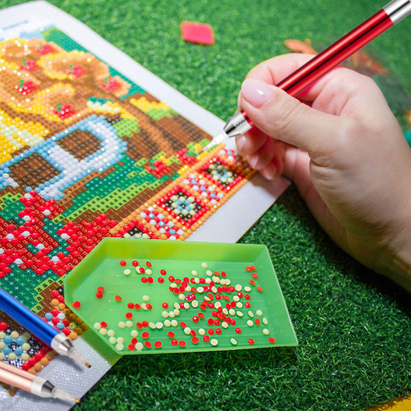 5PCS 5D Diamond Painting Pen Diamond Painting Tool LED Light Point Drill Pen AU