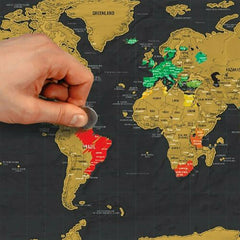 Scratch Map – Deluxe Scratch Off World Travel Poster