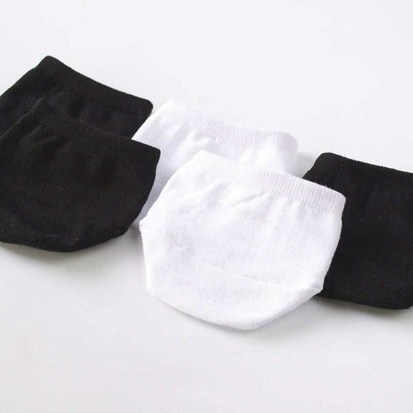 Women Half Foot Toe Cover Solid Socks Invisible Summer Breathable Casual