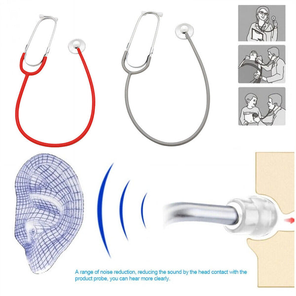1/2x Professional Stethoscope Single Head Doctor Nurse Vet Medical HealthWork - Lets Party