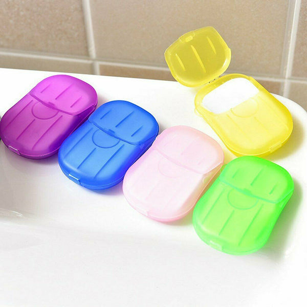 Up To 10boxes Portable Washing Slice Sheets Hand Bath Travel Scented Paper Soap