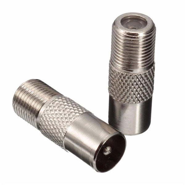 50X F-Type Female Plug to PAL Male Socket Coaxial Antenna Cable Shielded Adapter