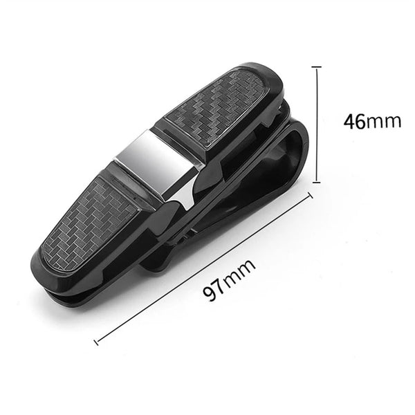 4pcs Car Glasses Holder Clip Case Sunglasses Eyeglasses Ticket Card Clip Holder