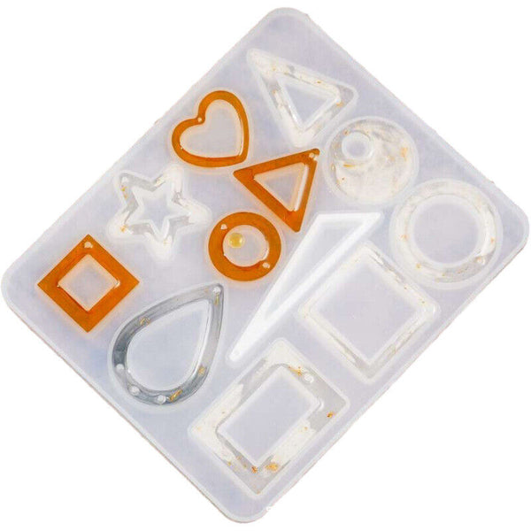 Silicone Earring Pendant Mold Necklace Jewelry Resin Epoxy Mould Craft DIY Tool