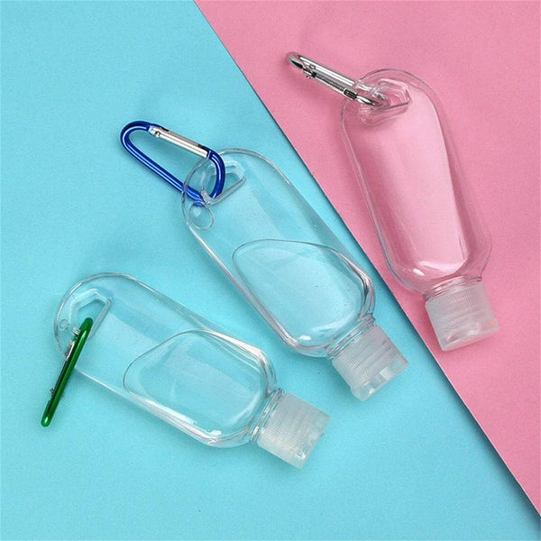 Empty Refillable Plastic Bottles With Belt Clip Hook Travel Sanitizer Bottle AUS