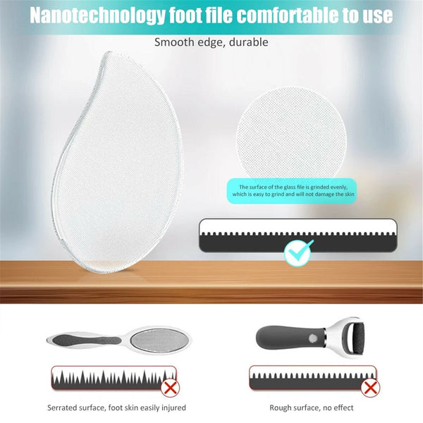 Nano Glass Double-Sided Foot Rasp Heel File Hard Dead Skin Callus Remover AU