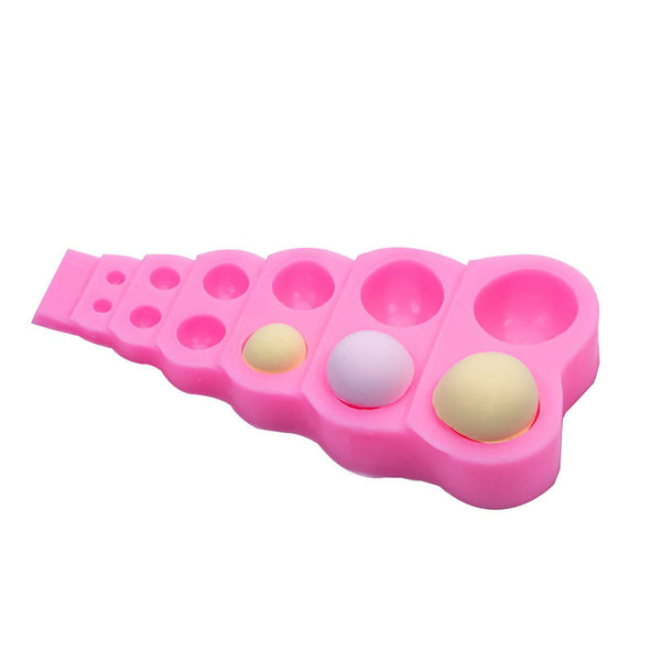 2 Pearl Ball Beads Silicone Mold Cake Chocolate Fudge Candy Fondant Baking Mould