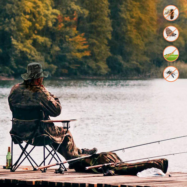 2PCS Mosquito Fly Head Net Outdoor Fishing Insect Mesh Hat Bug Mozzie Protector