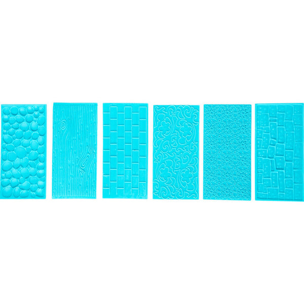 6PCS Polymer Clay Texture Embossing Tool Mold Stamp Pottery Sculpting Art Craft