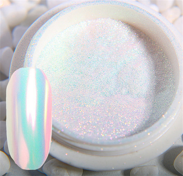 Mermaid Effect Chrome Pearl Shell Powder Glitter Dust Shimmer Pigment Nail ArtAU