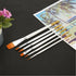 Nice 6Pcs Art Painting Brushes Set Acrylic Oil Watercolor Artist Paint Brush Hot