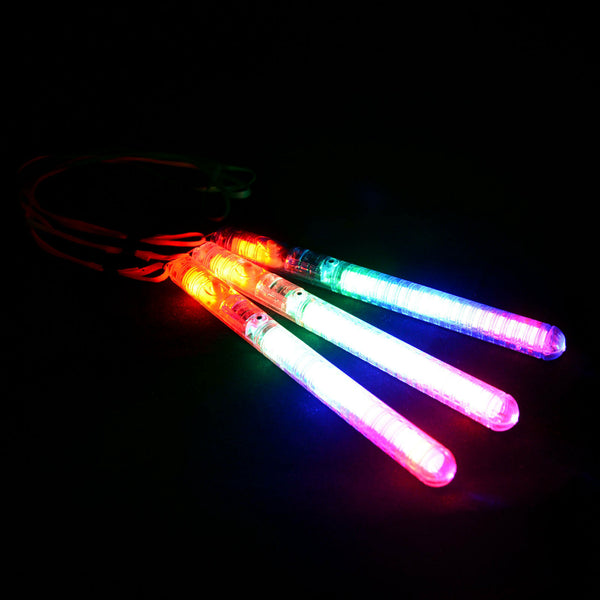 LED Light Flashing Wand Stick Colour Changing Glowsticks Party Glow in Dark - Lets Party