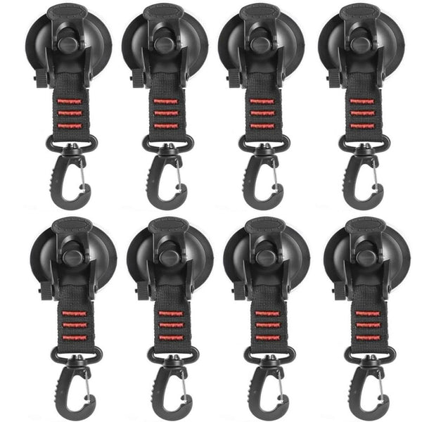 Suction Cup Anchor Securing Hook Tie Down Camping Tarp as Car Side Awning