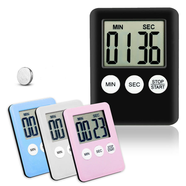 Magnetic Kitchen LCD Digital Timer Countdown Count Down 99 Minute Electronic Egg - Lets Party