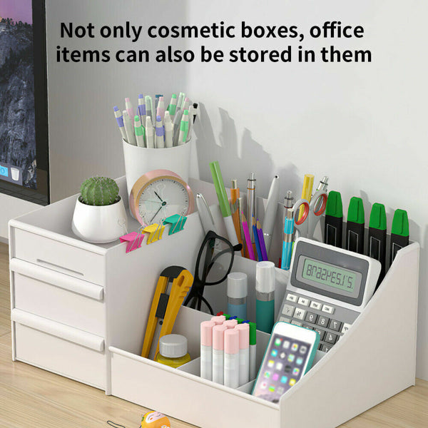 Cosmetic Organizer Makeup Organiser with Drawers Bathroom Skincare Storage Box - Lets Party