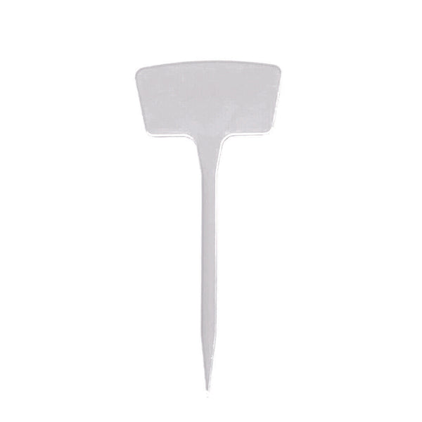 T-type Plant Labels Flexible Plastic Garden Tags Nursey Seeding Marker Pen White - Lets Party