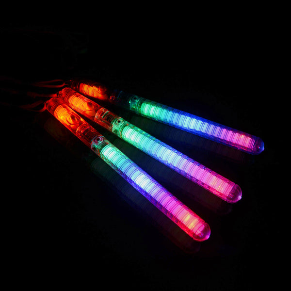 LED Light Flashing Wand Stick Colour Changing Glowsticks Party Glow in Dark - Lets Party