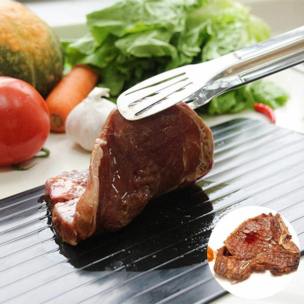 Defrosting Tray Natural Thawing Frozen Meat Rapid Metal Thawing Plate Board - Lets Party