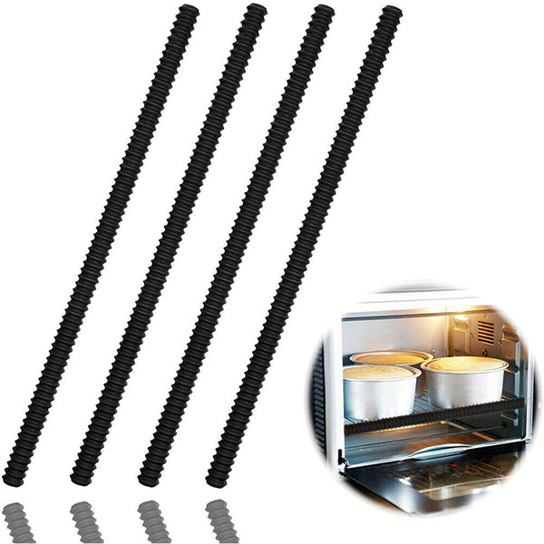 2PCS Silicone Kitchen Oven Rack Guard Heat Resistant Shelf Edge Liner Shield - Lets Party