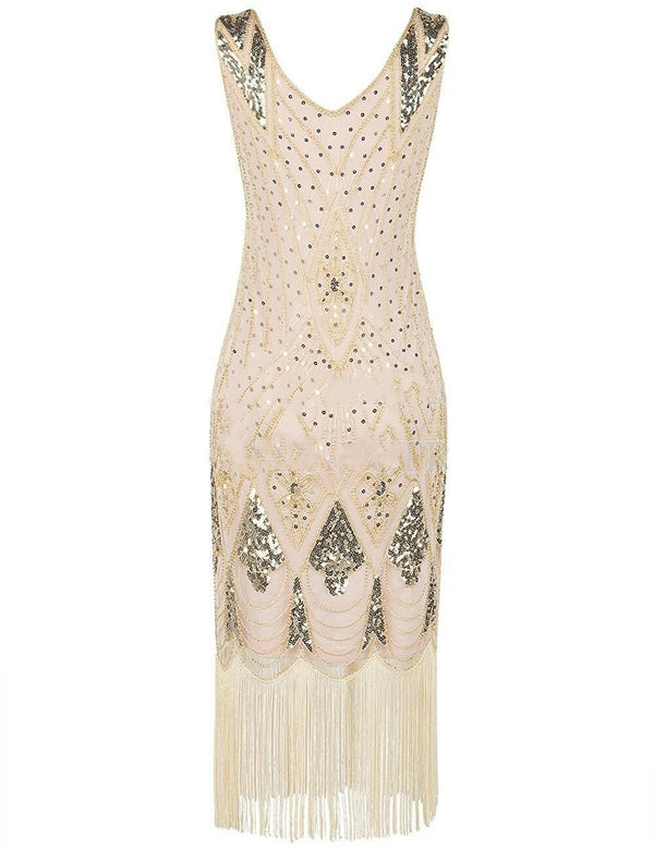 Ladies 1920s Roaring Flapper | Sequin Gatsby Costume | 20's Fancy Dress