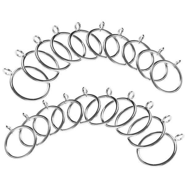 Up 100X Curtain Rings Hooks Window Multipurpose Metal Plastic Clips Ring Hanging