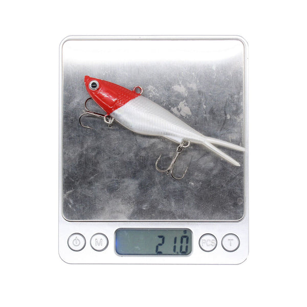 5/10pcs Soft Fish Lures Split Tail Lead Tackle Plastic Salmon Mackerel 21g AUS