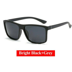 New Black Square Frame Polarized Sunglasses Driving Mens Designer Retro Eyewear