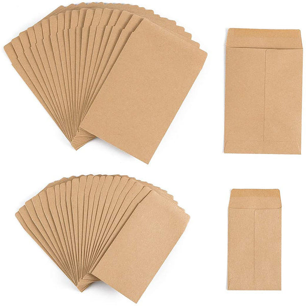 20x Kraft Envelopes Brown Mailer Standard Business Envelope Wedding Card 23x16CM - Lets Party