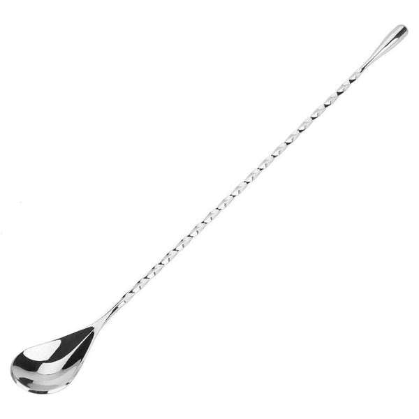 Stainless Steel Bar Wine Cocktail Mixing Twist Spoon Long Handle Drink Stirring